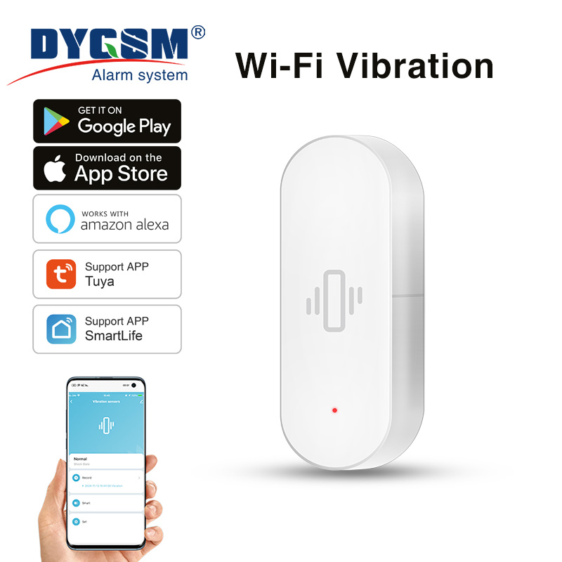 Smart Home Certification - Capteur de vibration WiFi Tuya, détection