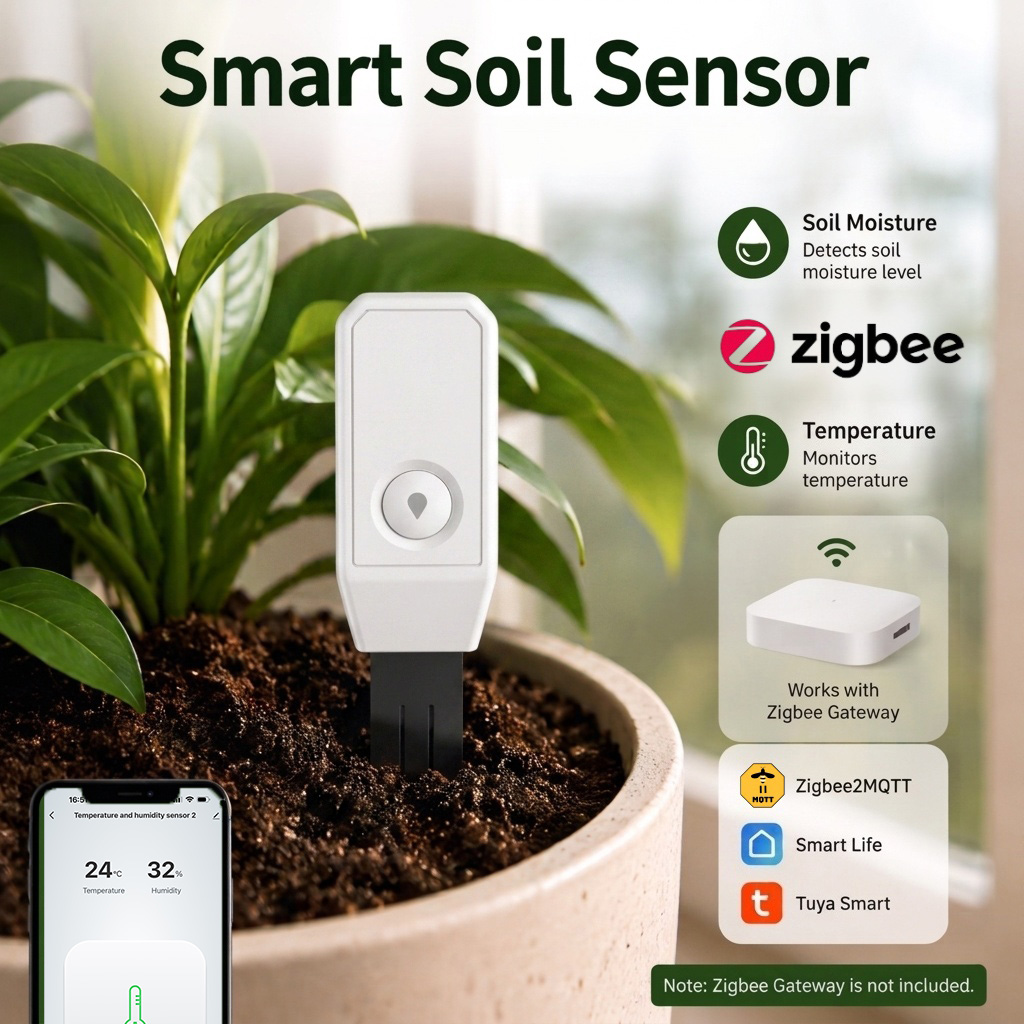 Smart Home Mqtt - Capteur d'humidité du sol Zigbee, testeur