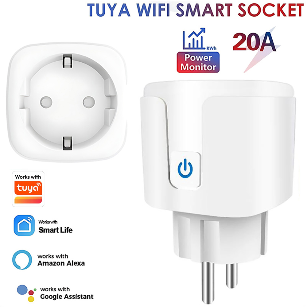 Smart Home Technology - Prise intelligente Wi-Fi 20A compatible avec