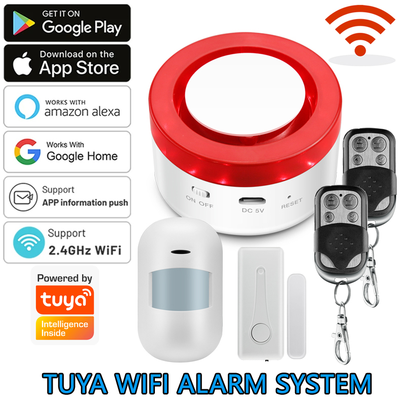 Smart Home Full System - Système d'alarme domestique sans fil Tuya,