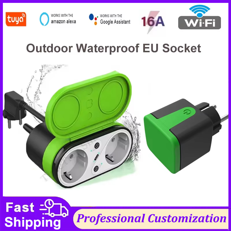 Smart Home Technology - Prise intelligente extérieure Wi-Fi Tuya EU