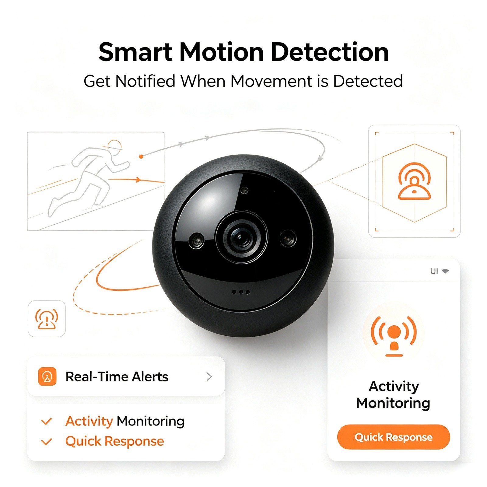 Smart Home Devices Images - Équipement de surveillance intelligent intérieur WQ31,