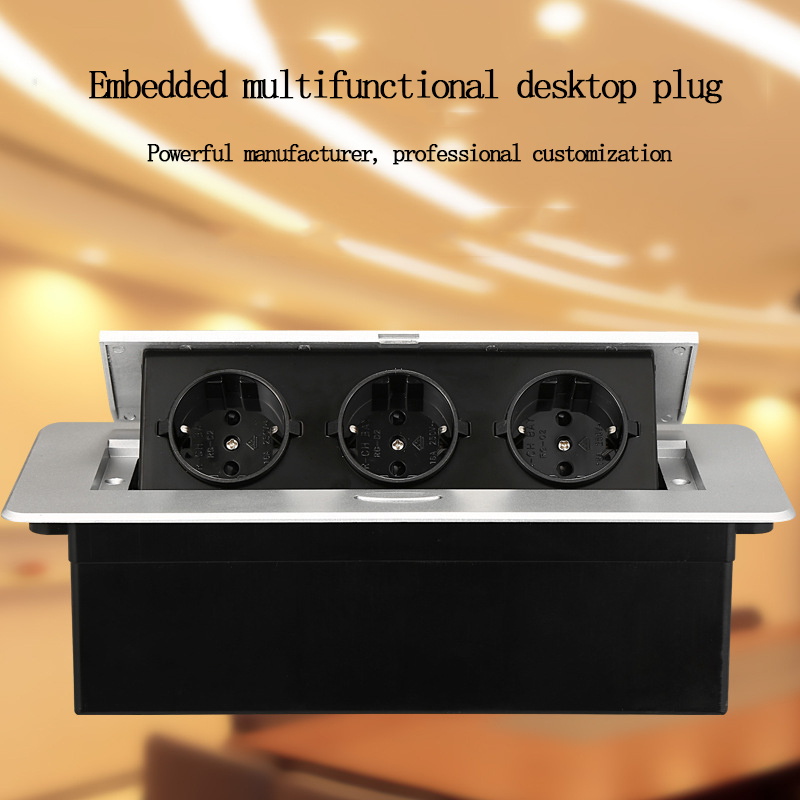 Smart Home Technology - Prise de bureau tout en aluminium,