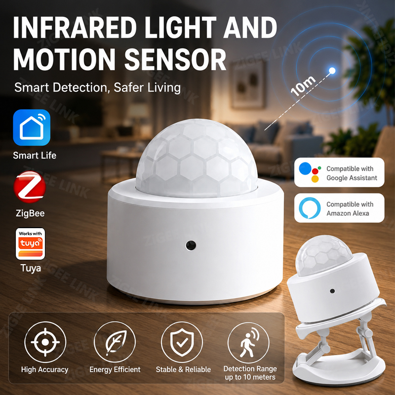 Smart Home Certification - Capteur de mouvement PIR ZigBee 3.0,
