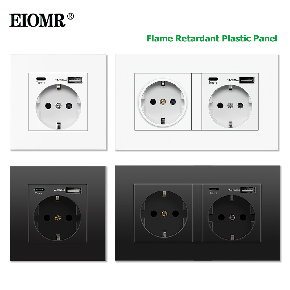 Smart Home Technology - EIOMR-Prise de courant standard UE, simple