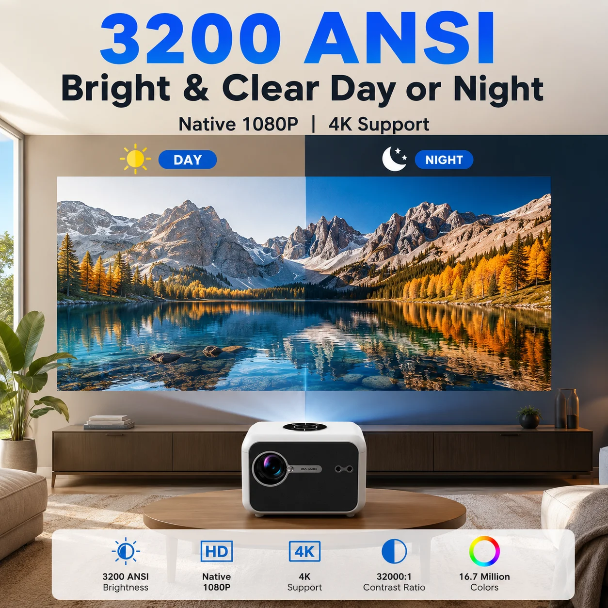 Projecteur intelligent A6L 320 - Smart Home Youtube avis et prix