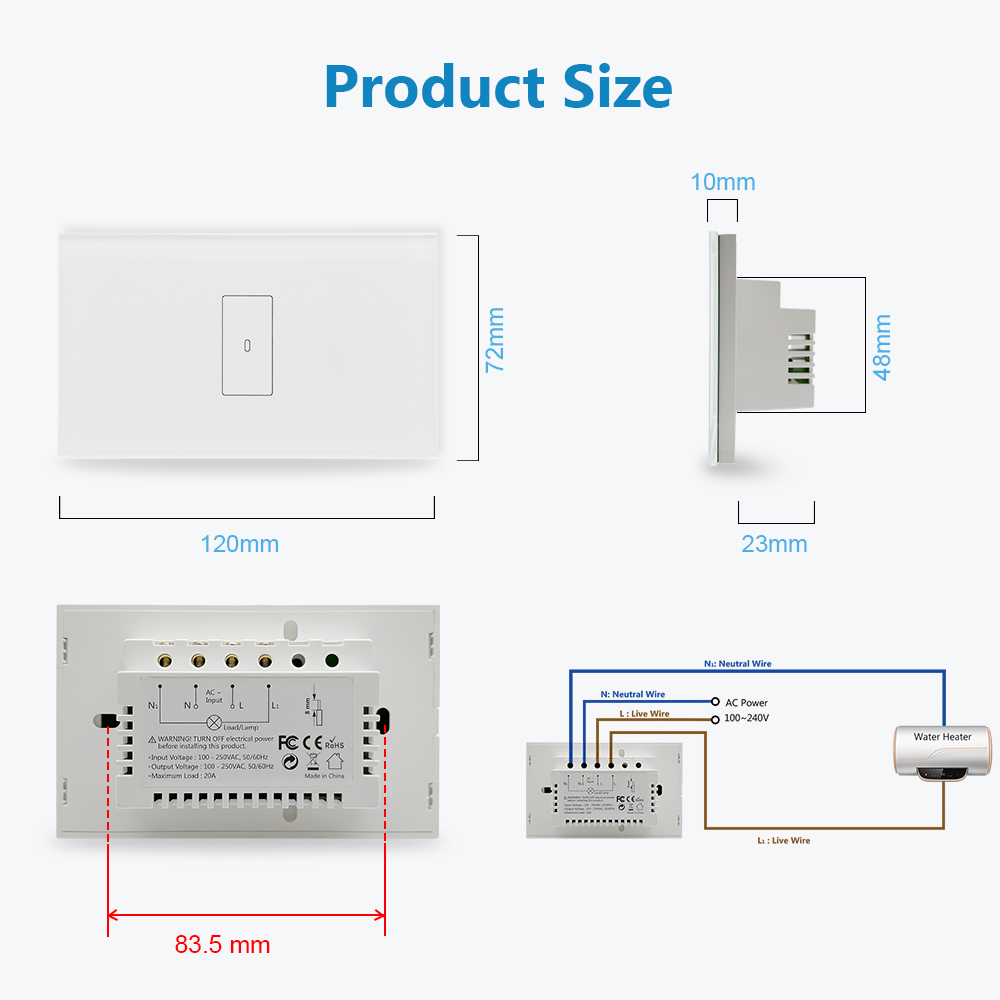 Joli de chauffe-eau avec appli - Smart Home Mqtt avis et prix