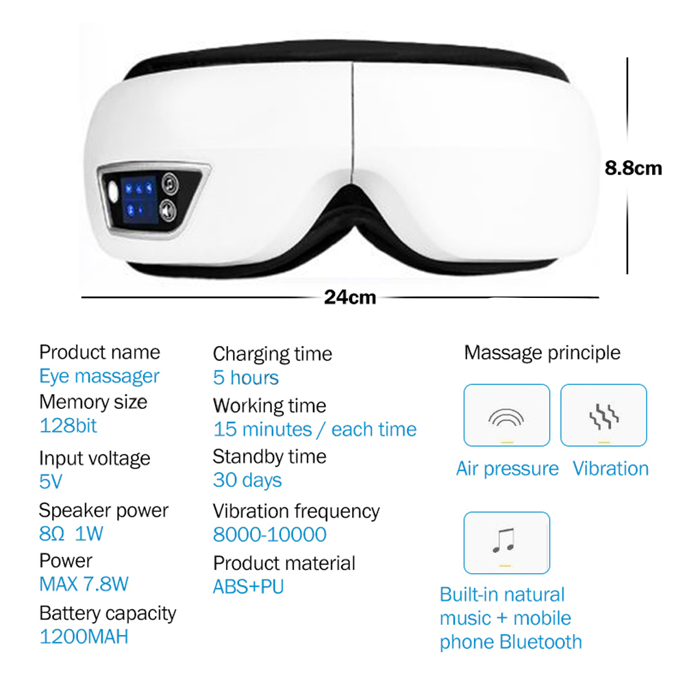 Masseur oculaire à vibrations  - Smart Home Solution avis et prix