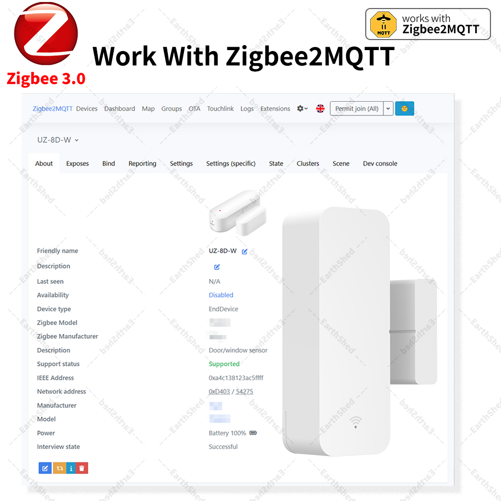 Capteur de porte/fenêtre Zigbe - Smart Home Yandex avis et prix