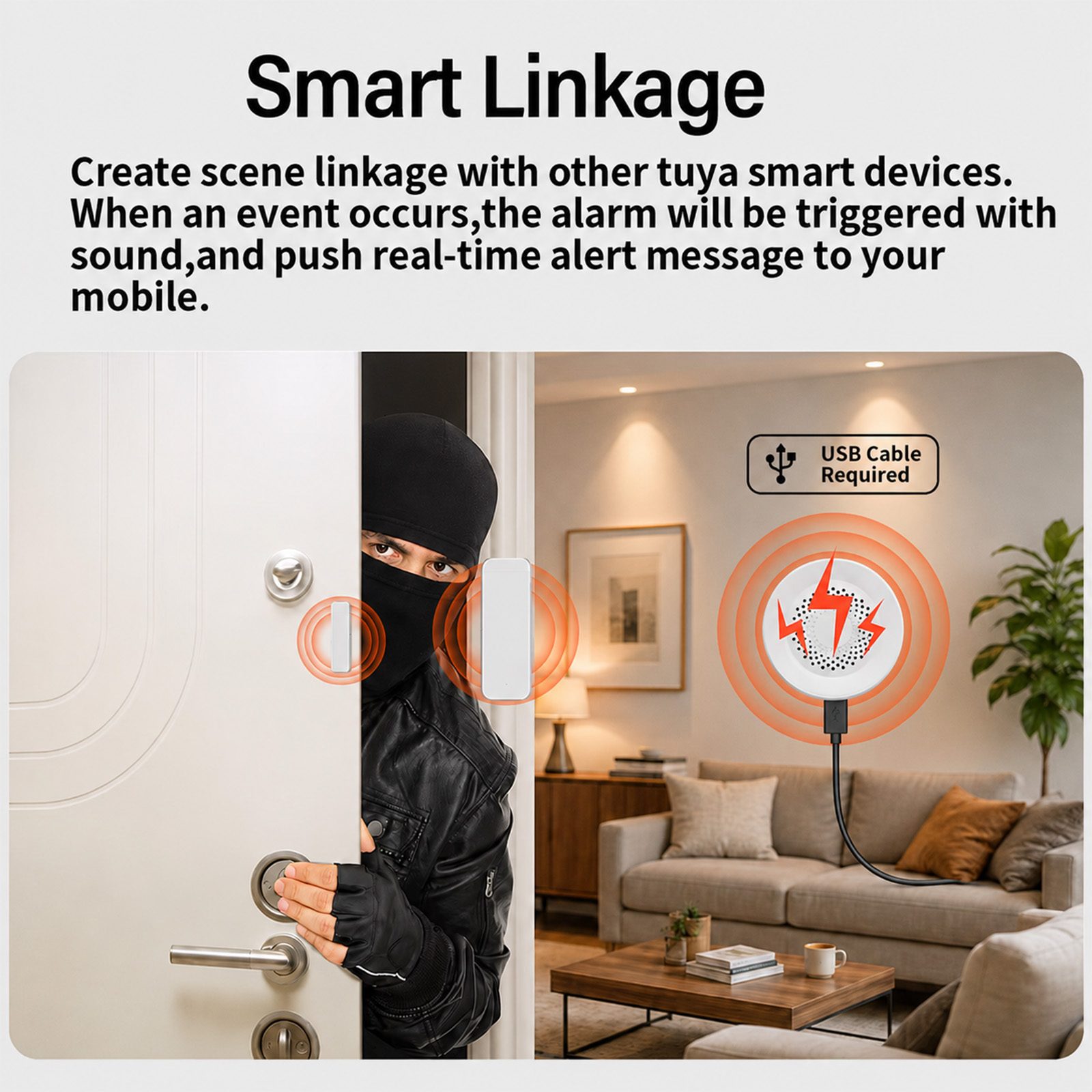 Alarme sirène Tuya Zigbee 100  - Smart Home Yandex avis et prix