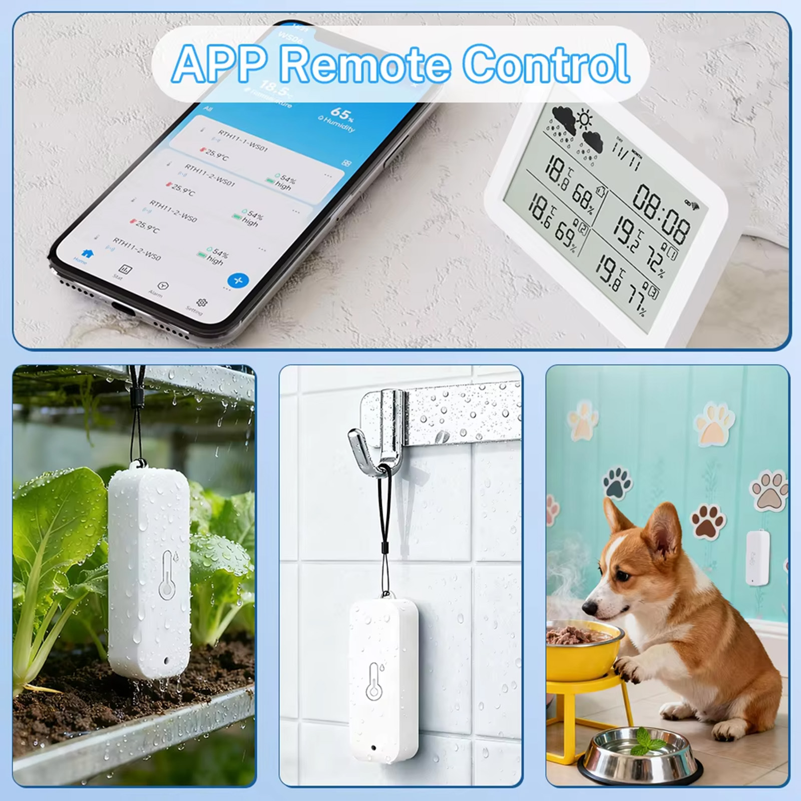 Station météo Tuya WiFi+RF433, - Smart Home Furniture avis et prix