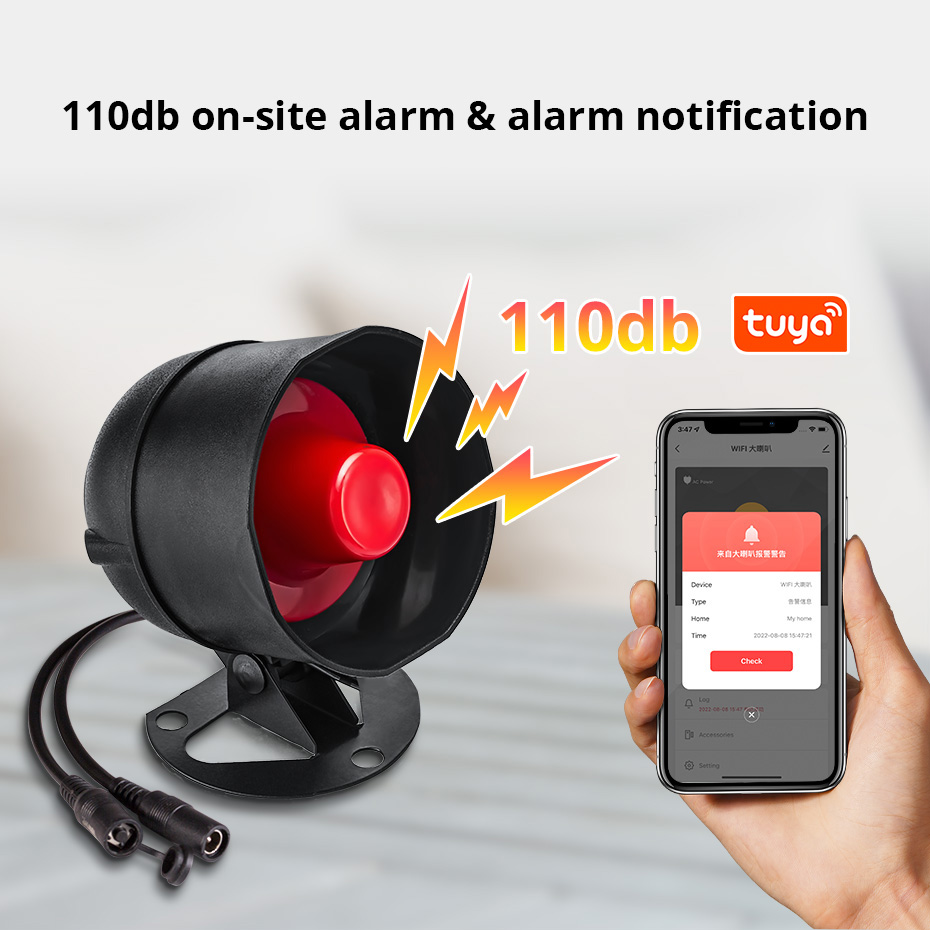 KERbiomtuya-Système d'alarme d - Smart Home Speaker avis et prix