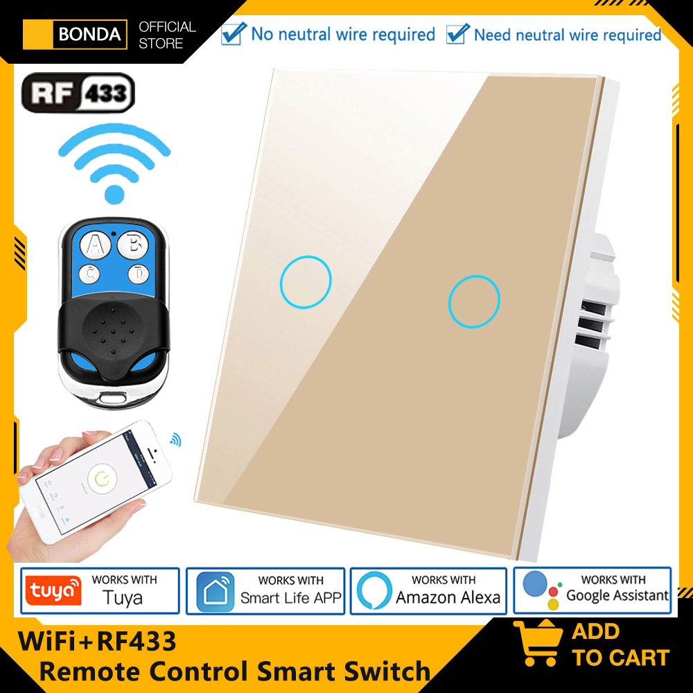 Tuya EU WiFi + RF433 commutate - Smart Home Lighting Control avis et prix