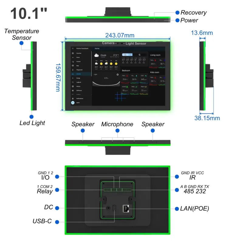 Tablette tactile murale Home A - Smart Home Solution avis et prix
