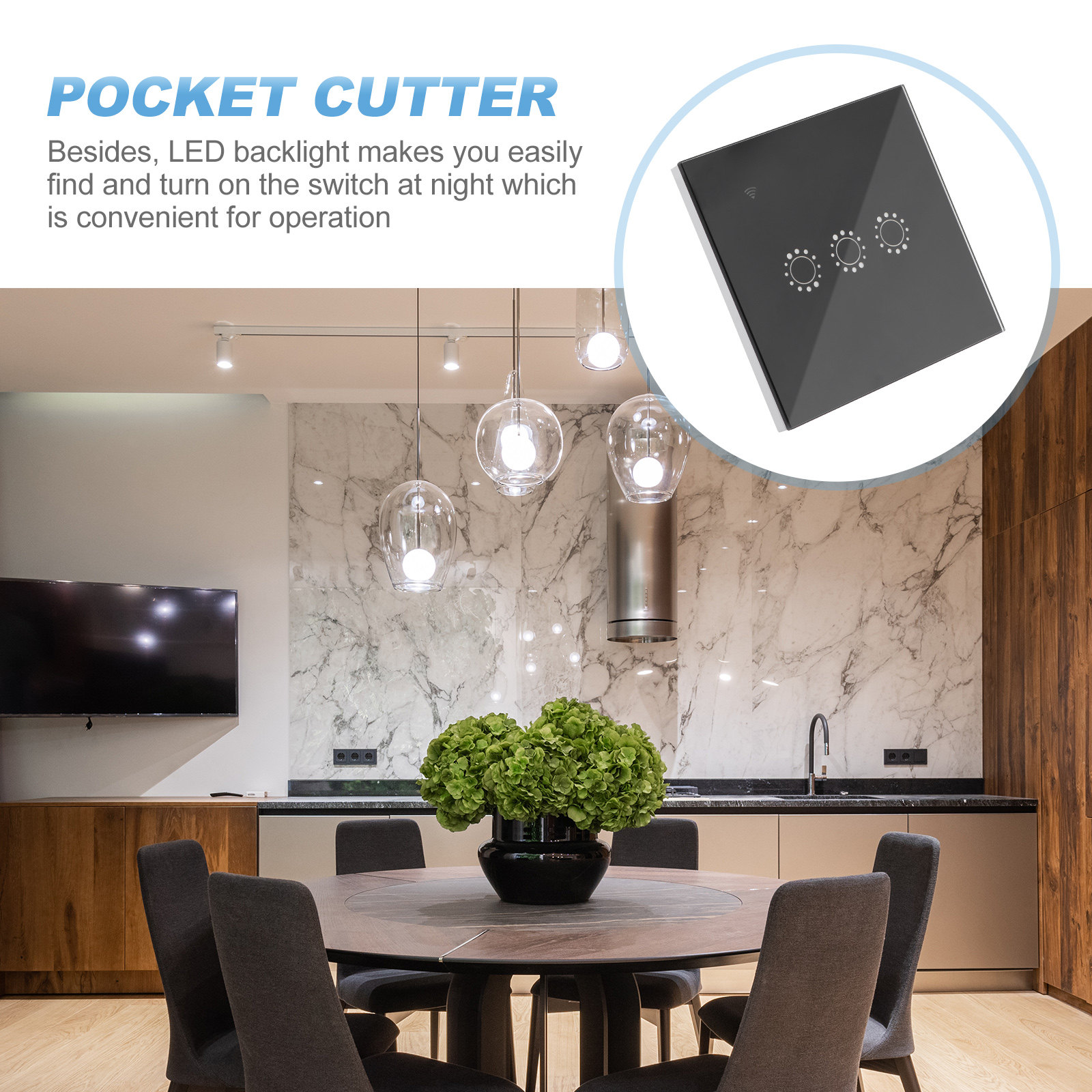 Panneau d'interrupteur tactile - Smart Home Lighting Control avis et prix